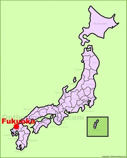 where is fukuoka in japan map|japan maps .